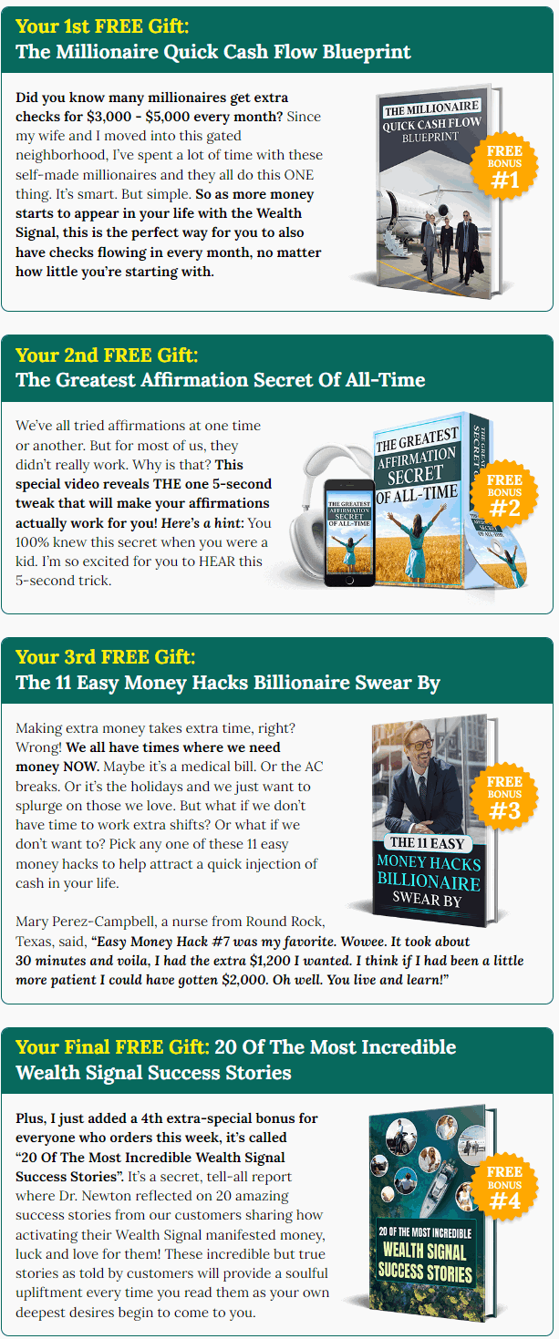 Free Bonuses: The Wealth Signal